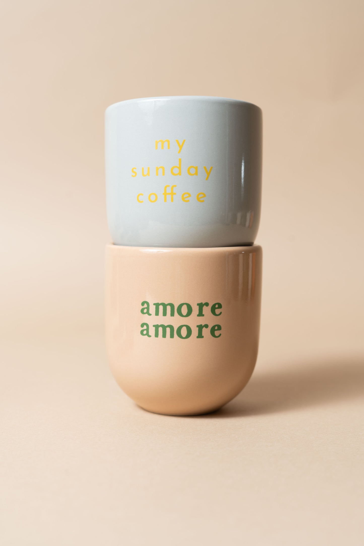 Sisi mug, Amore Amore beige