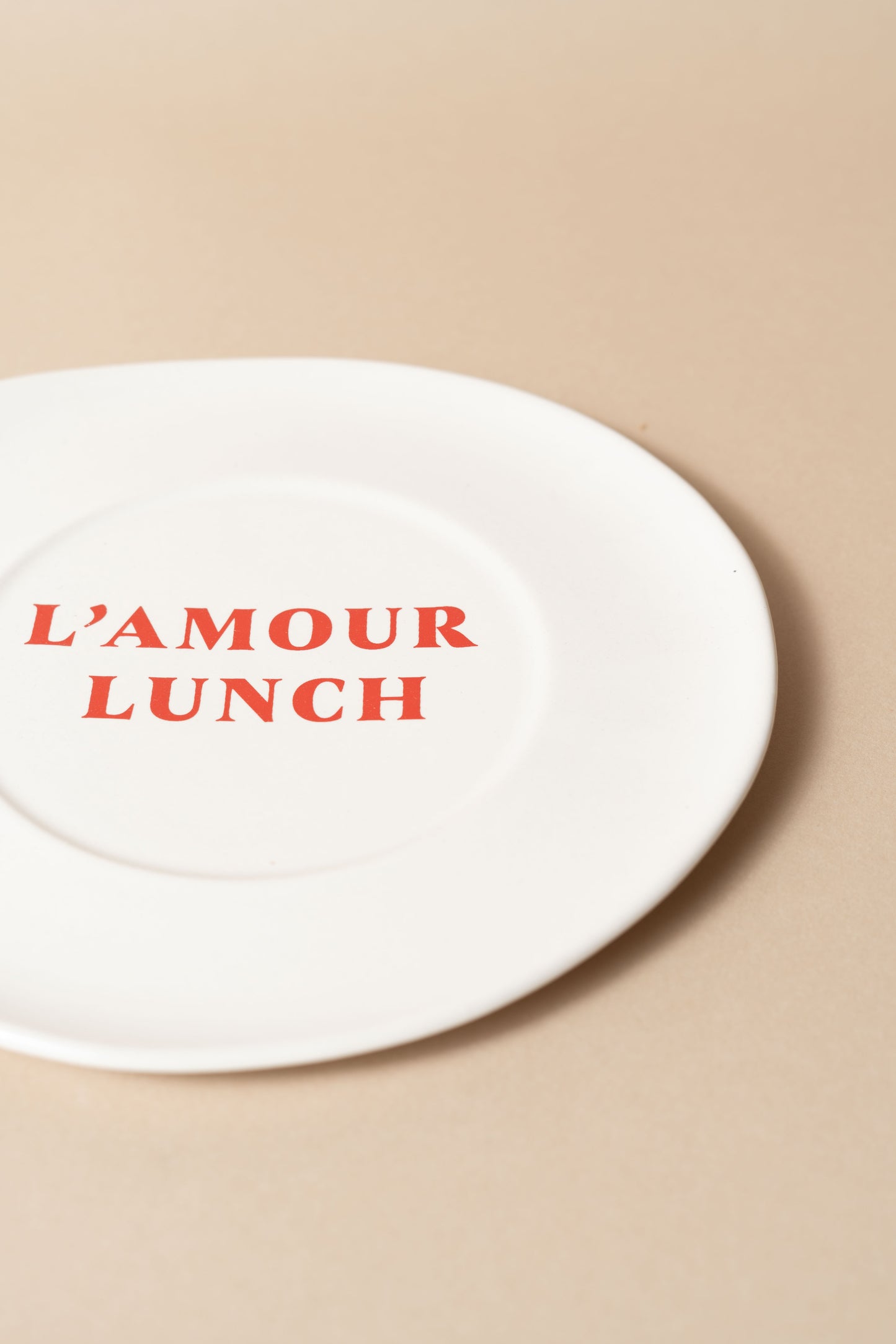 Sisi ceramic plate, L'amour lunch