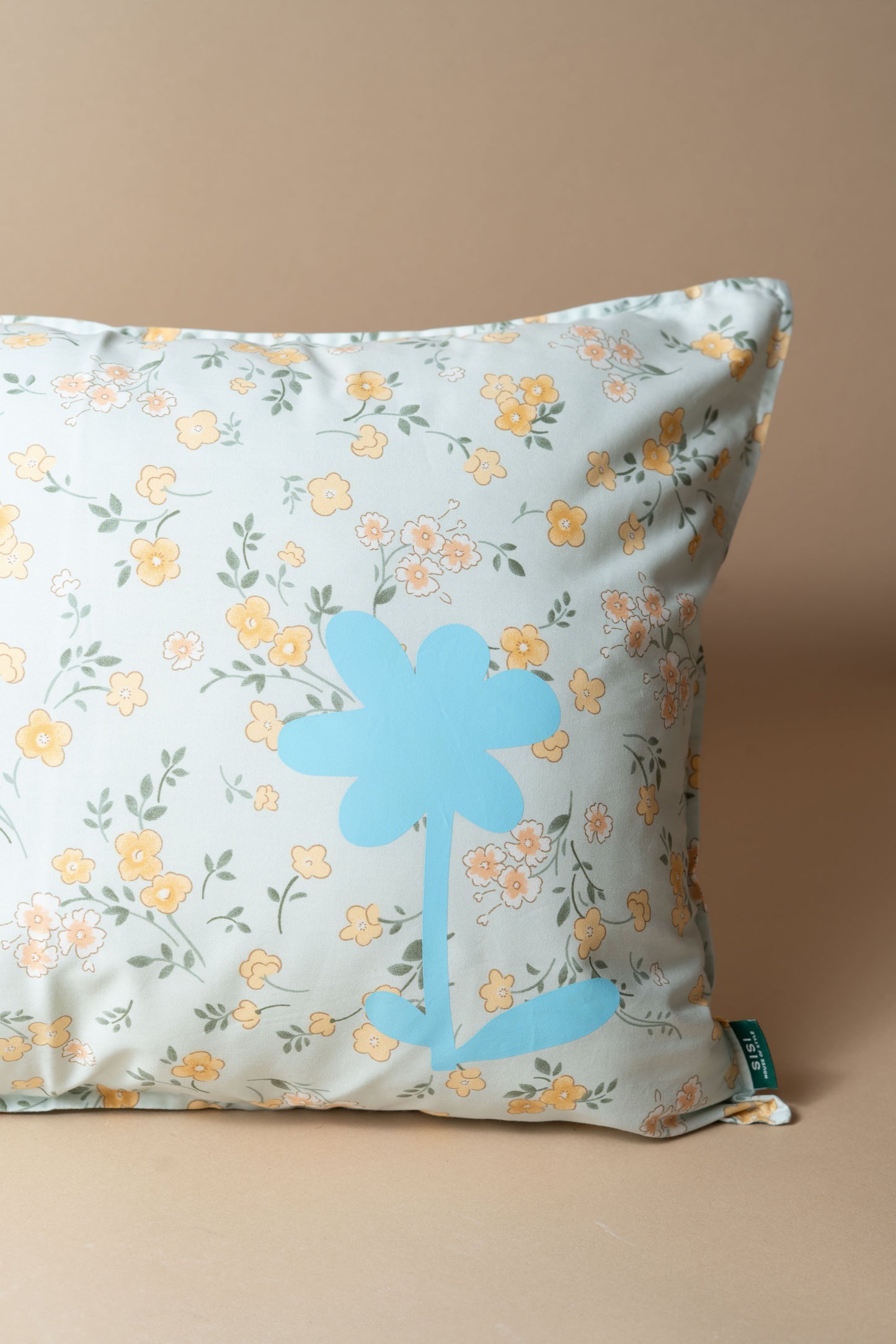 PRINTED FLOWER CUSHION 60X40CM