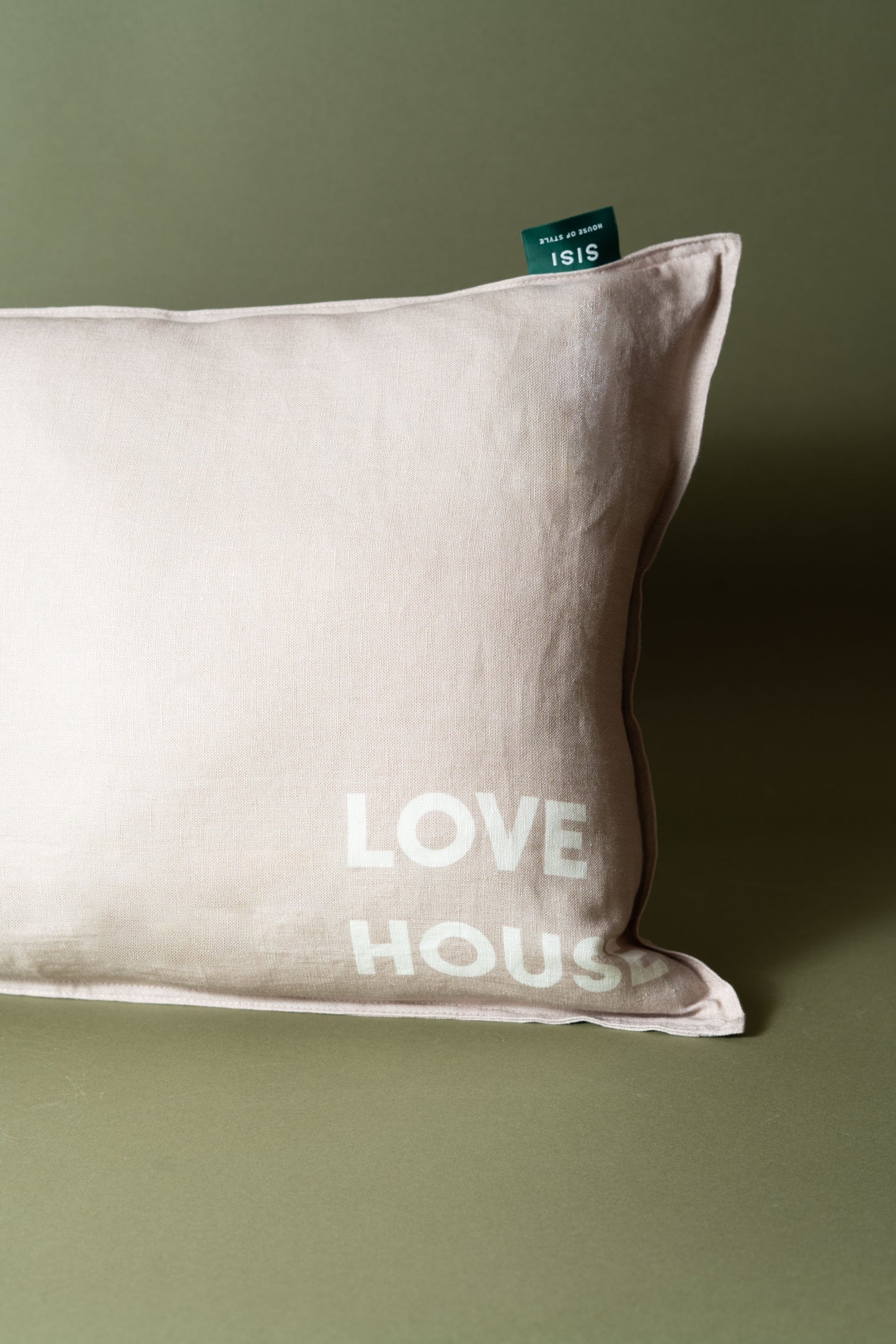 Sisi linen cushion, Love house