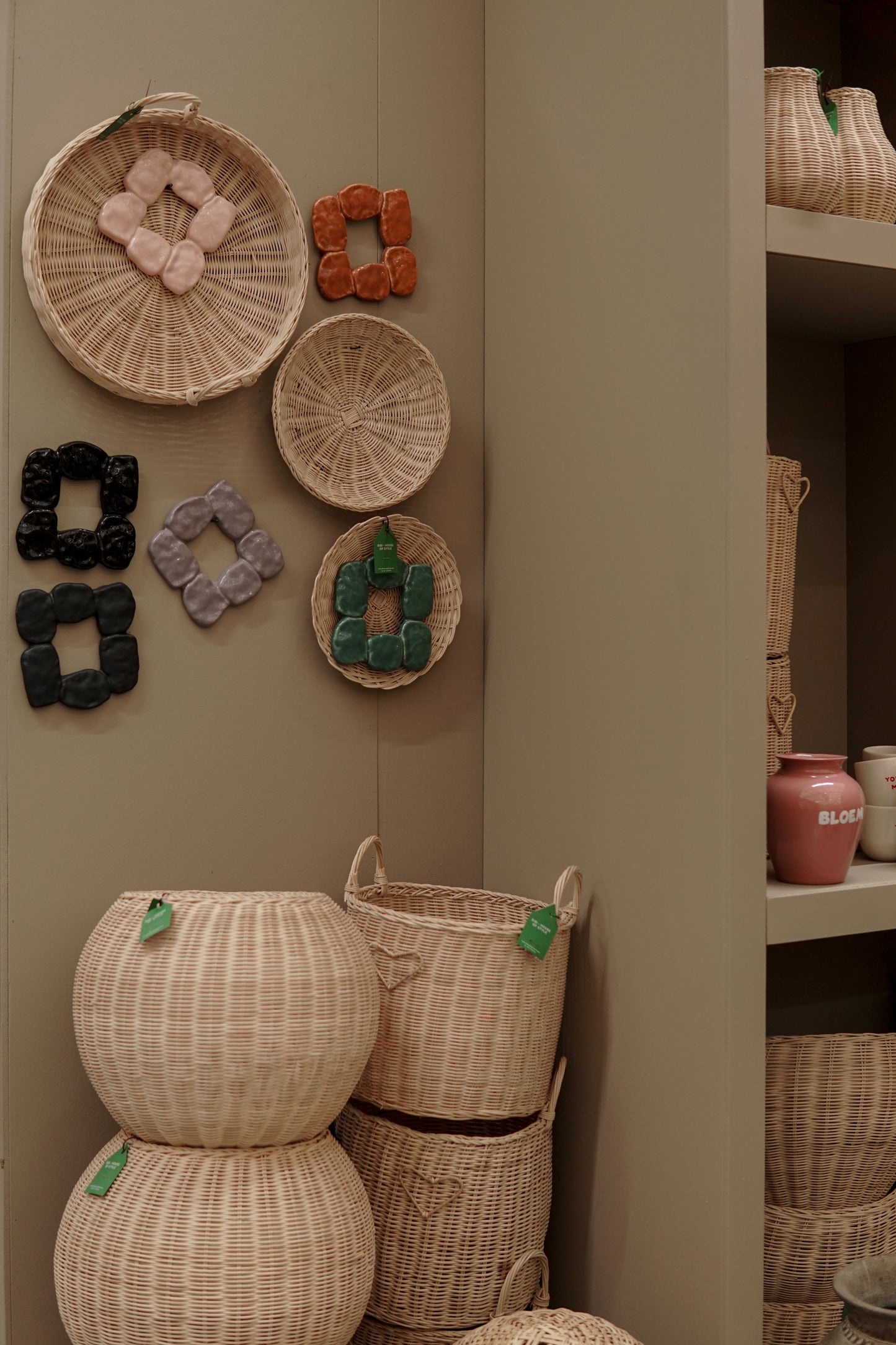 Sisi rattan Vase, small