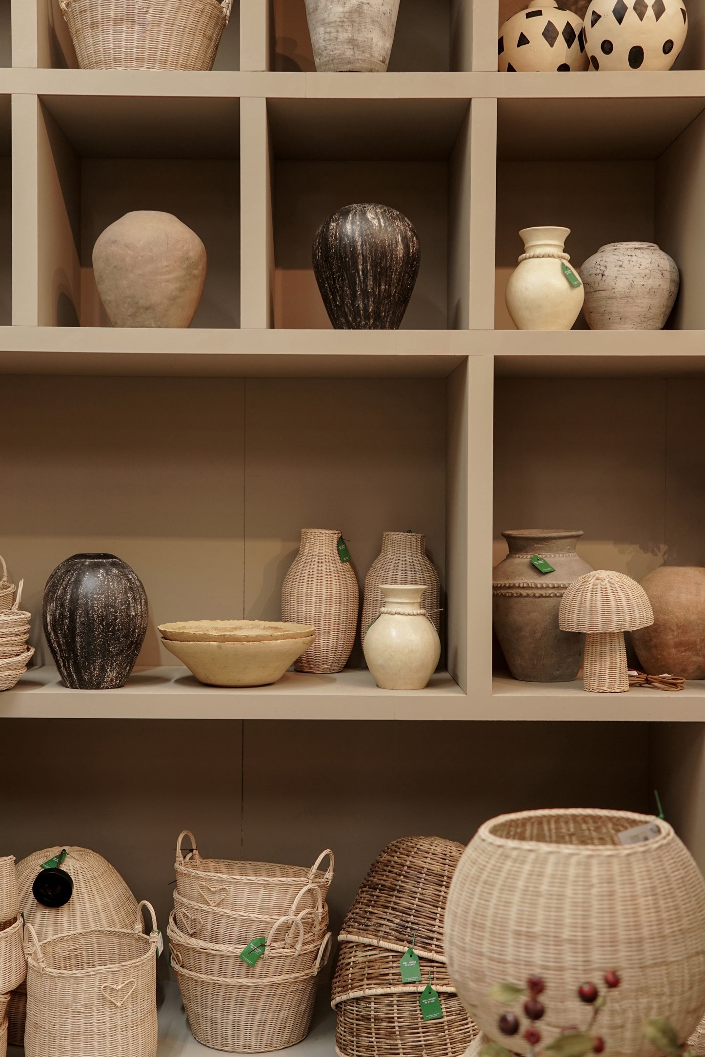 Sisi rattan, Round basket