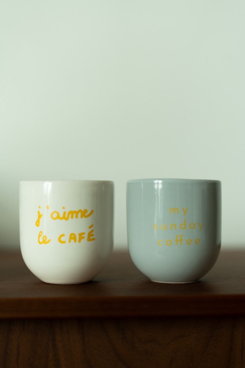 Sisi mug, j'aime le cafè