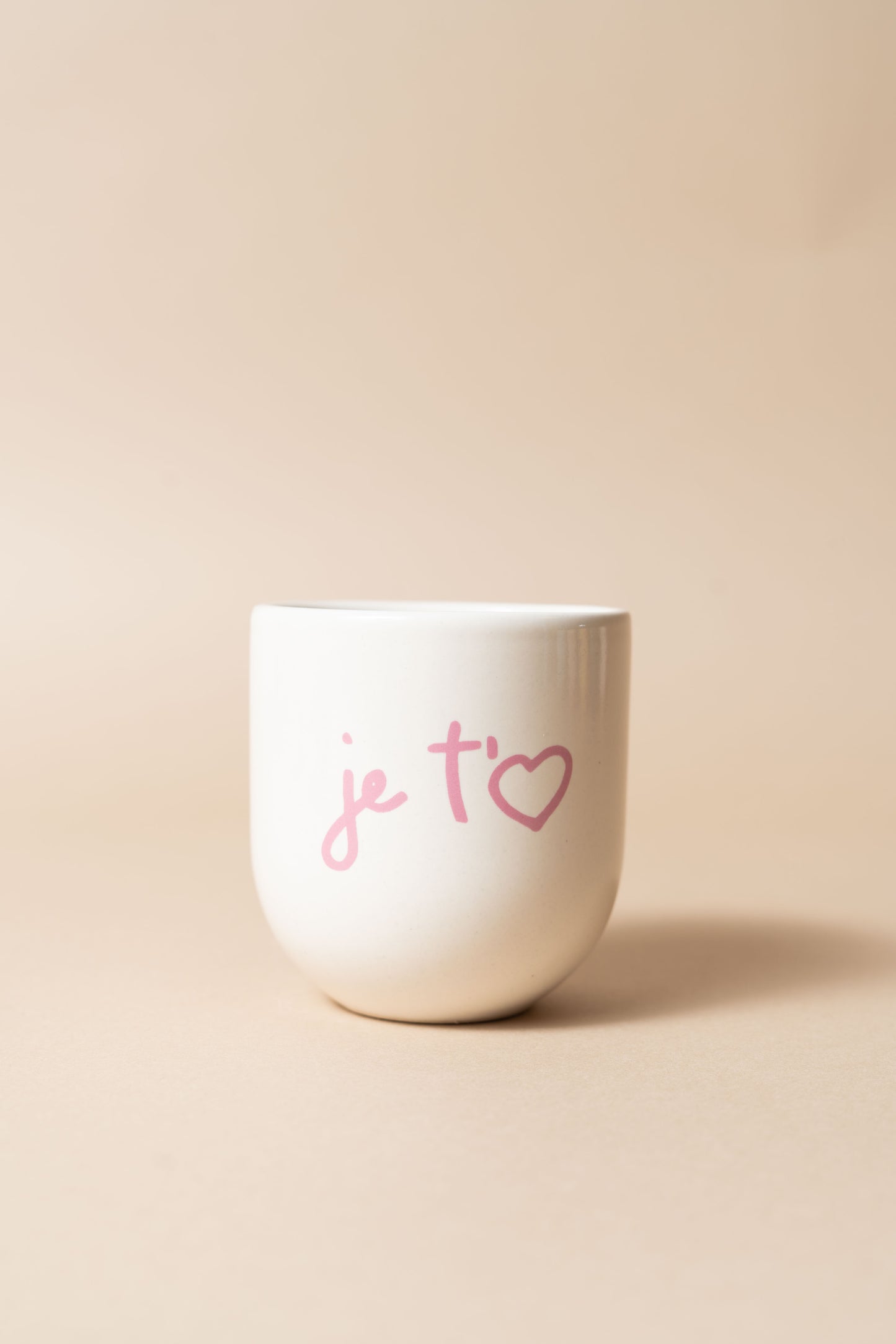 Sisi mug, Je t'eam white