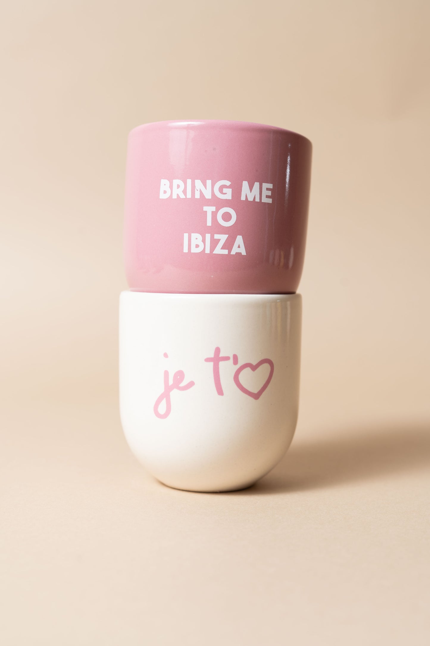 Sisi mug, Je t'eam white
