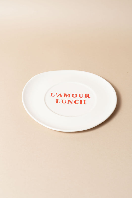 Sisi ceramic plate, L'amour lunch
