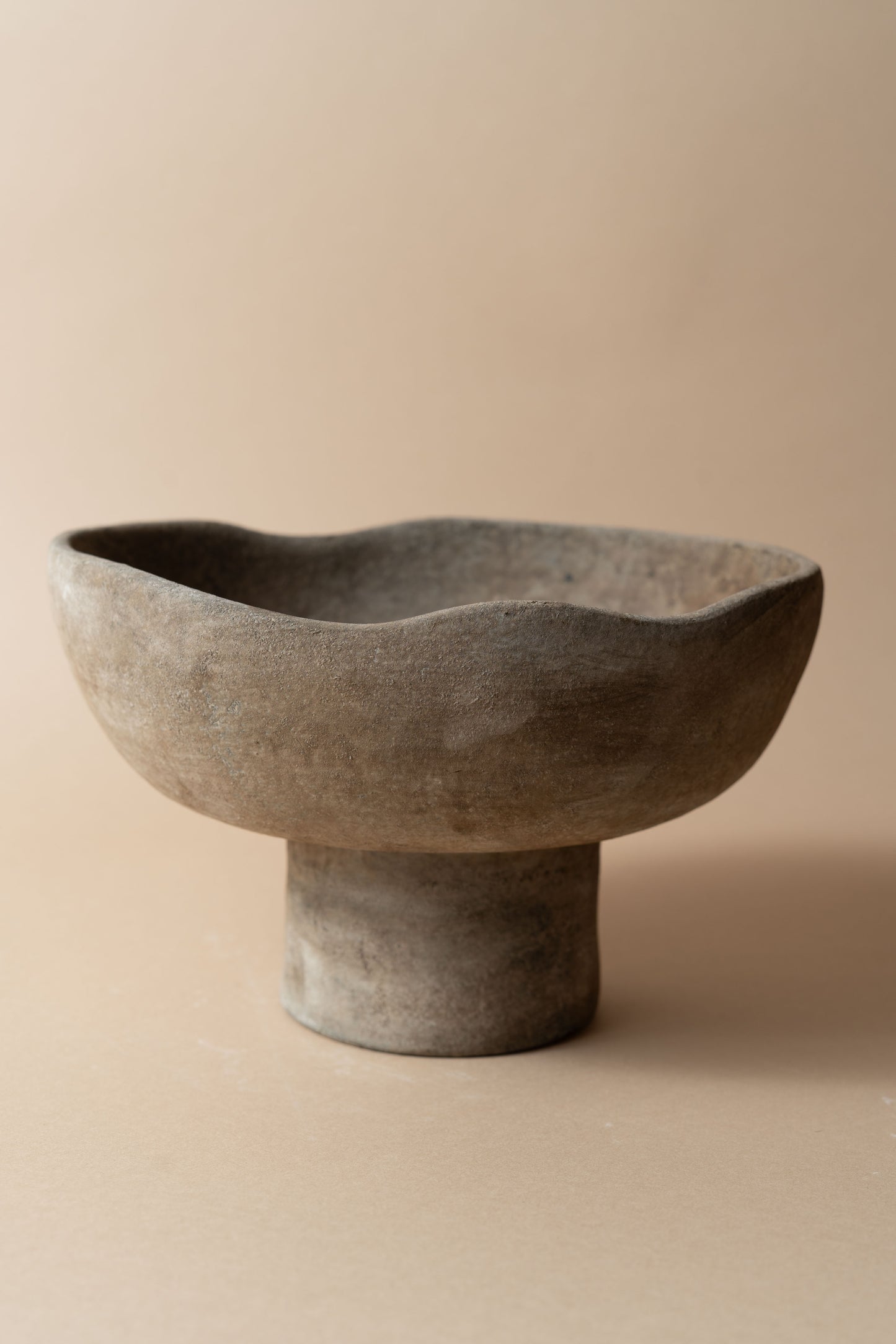 terracotta bowl with rounded walls