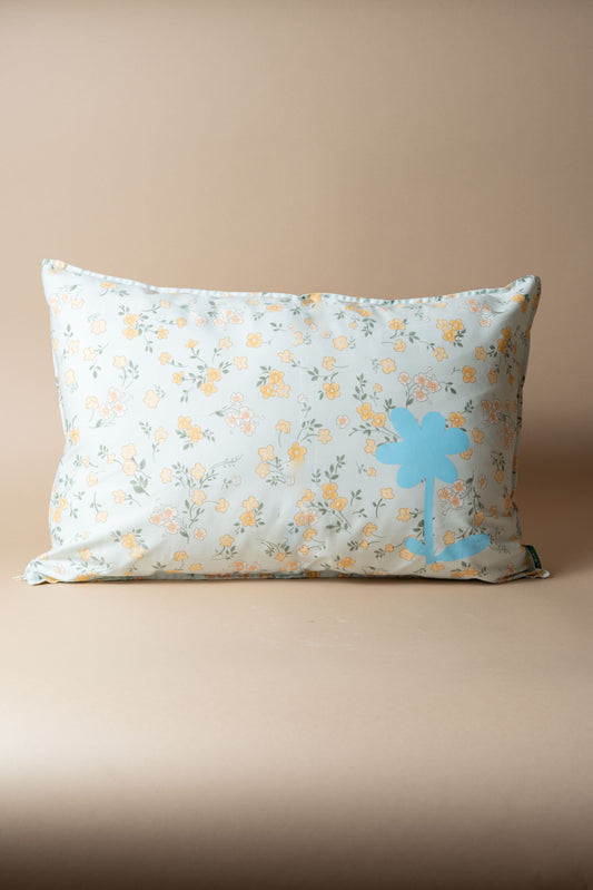 PRINTED FLOWER CUSHION 60X40CM
