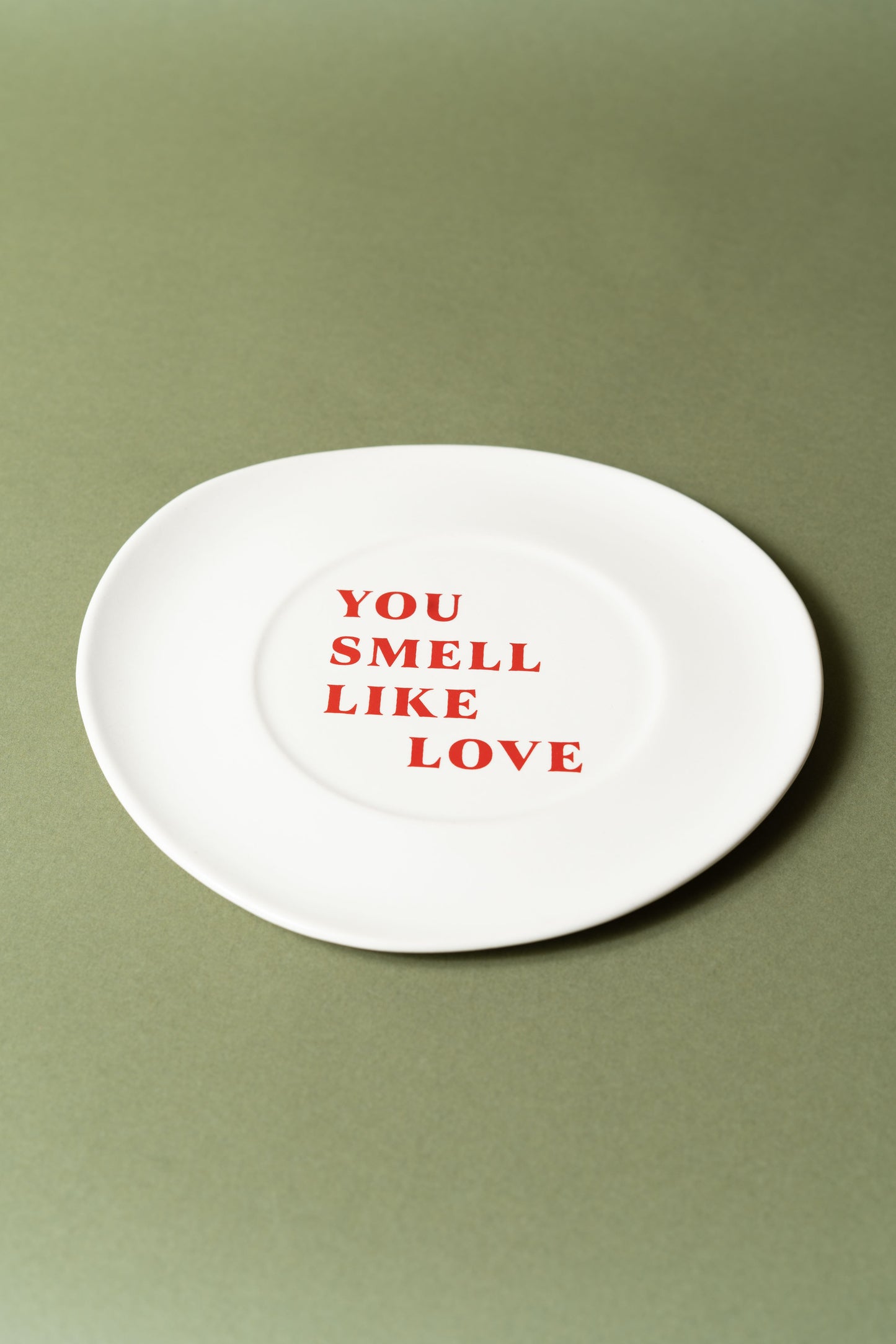 Sisi ceramic plate, You smell like love