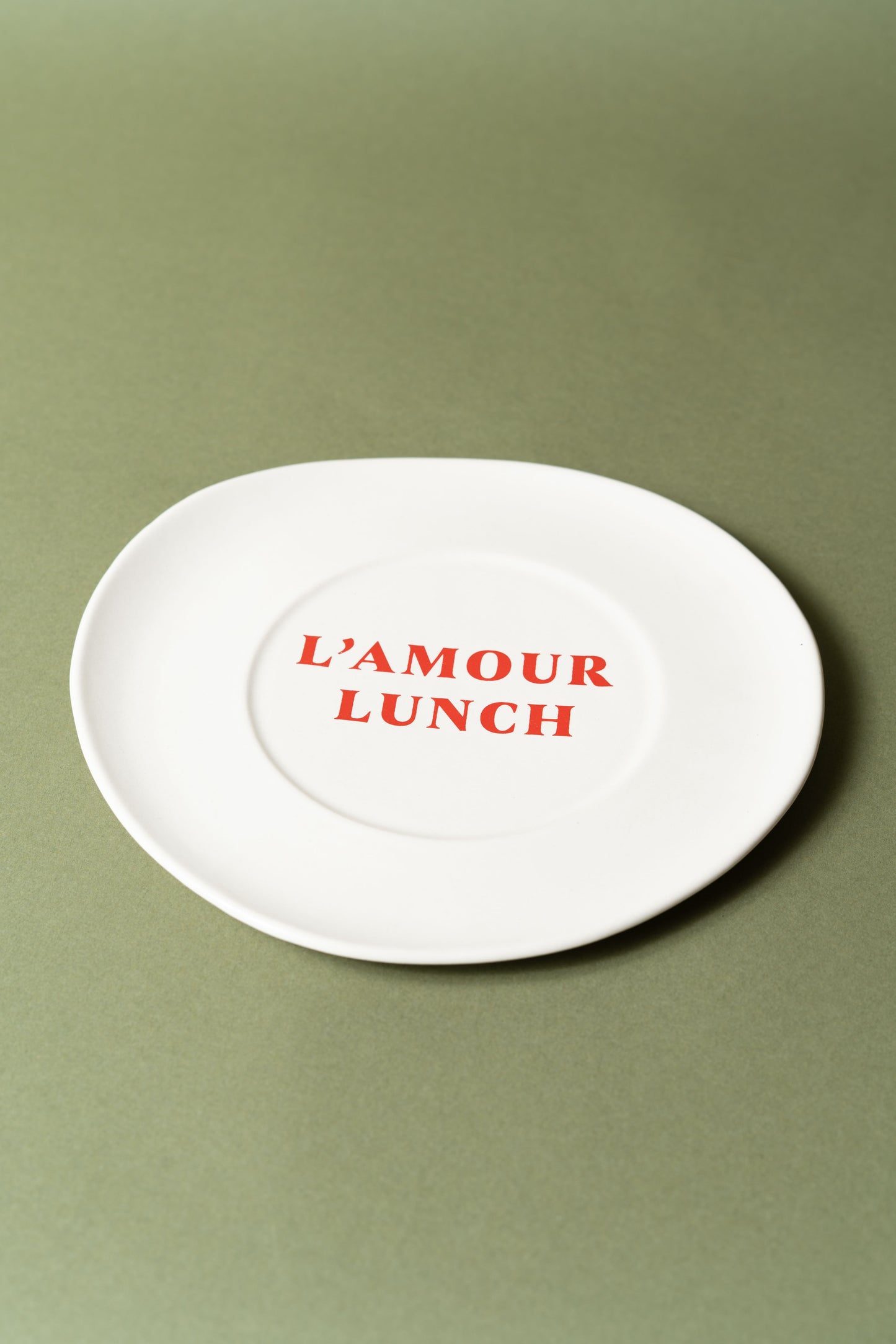 Sisi ceramic plate, L'amour lunch