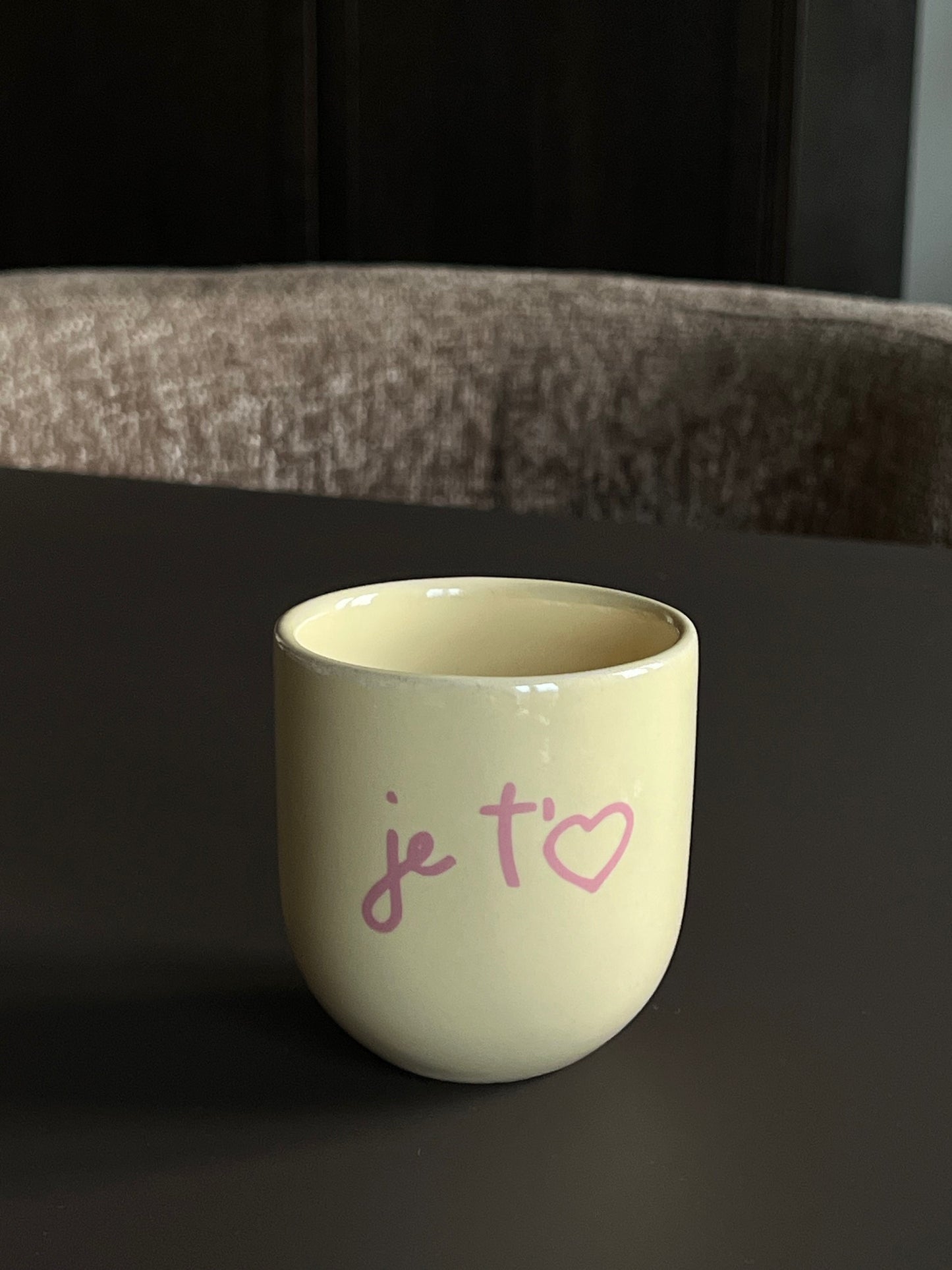 Sisi mug, Je t'eam-butter