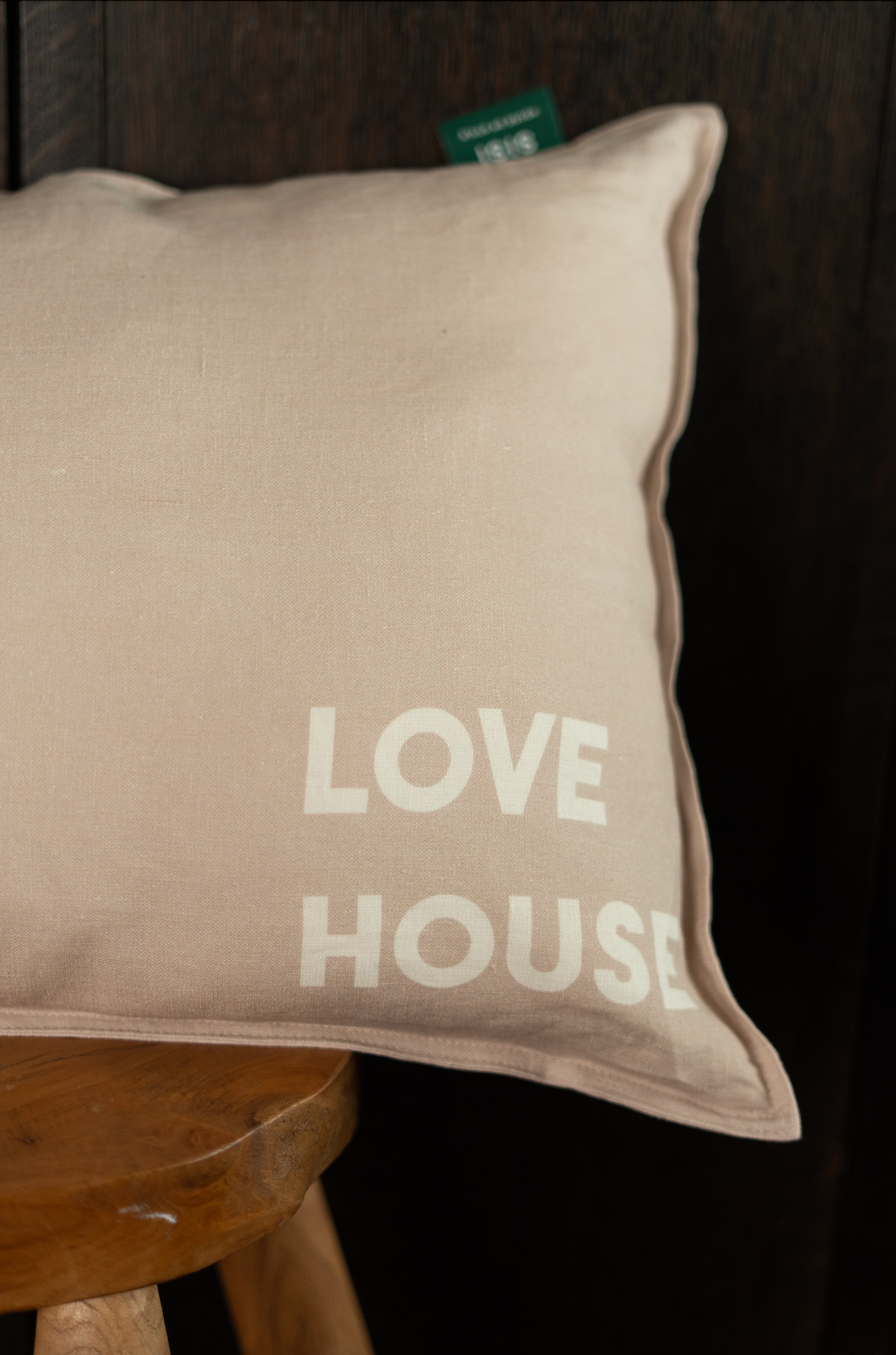 Sisi linen cushion, Love house