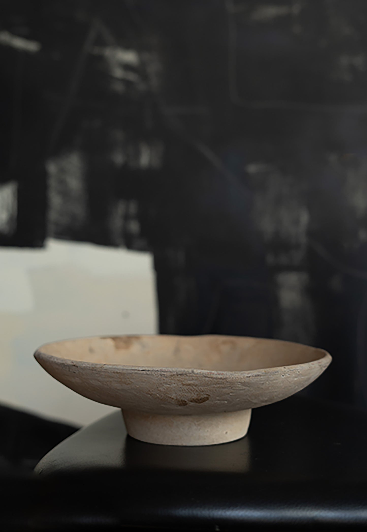 terracotta low pedestal bowl
